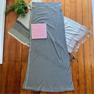 Tart Striped Strapless Jersey Maxi Dress